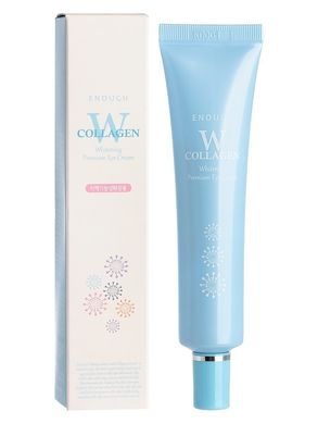 Крем для шкіри навколо очей, що освітлює з колагеном Enough W Collagen Whitening Premium Eye Cream 30ml