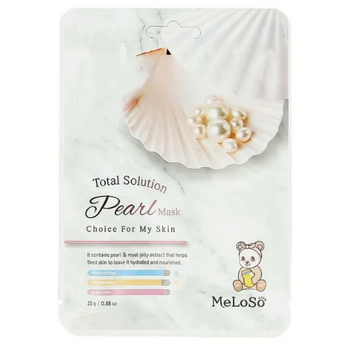 Маска-сироватка з перлами для балансу шкіри Meloso Pearl + Ceramide Anti Stress Balance Serum Mask