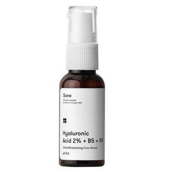 Сироватка для обличчя з гіалуроновою кислотою і вітамінами В5 РР Sane Hyaluronic Acid 2% + B5 + PP 3