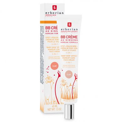 BB-крем із женьшенем світлий для обличчя Erborian Eau Ginseng BB Cream Clair 5in1 SPF20 40ml