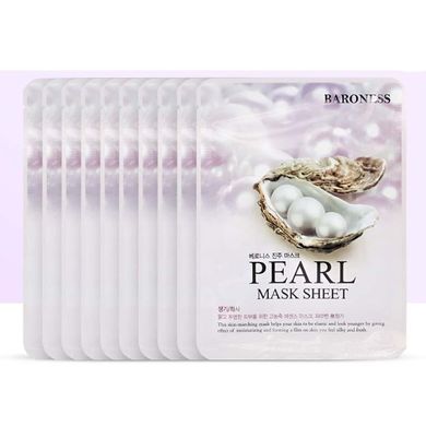 Тканинна маска з екстрактом перлів Beauadd Baroness Mask Sheet Pearl 21g