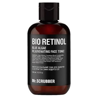 Омолоджувальний тонік для обличчя Mr.Scrubber Bio Retinol з екстрактом синіх водоростей 200ml