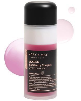 Зволожуюча кремова есенція Mary&May Vegan Blackberry Complex Cream Essence 140ml