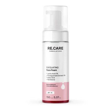 Відлущувальна пінка для обличчя Exfoliating Face foam RECARE 150 мл