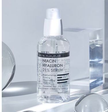 Сироватка для рівного тону шкіри обличчя Derma Factory Niacinamide Hyaluron 21% Serum 80ml