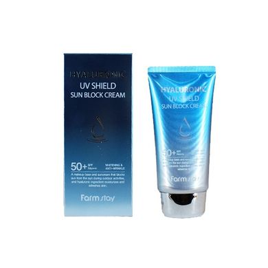 Сонцезахисний крем із гіалуроновою кислотою FarmStay Hyaluronic UV Shield Sun Block Cream SPF50 PA 70ml