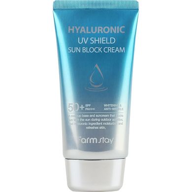 Сонцезахисний крем із гіалуроновою кислотою FarmStay Hyaluronic UV Shield Sun Block Cream SPF50 PA 70ml