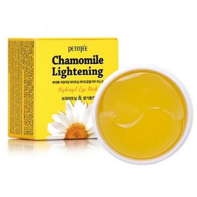 Патчи Увлажняющие Тонизирующие Дерму С Экстрактом Ромашки Petitfee Chamomile Lightening Hydrogel Eye Patch