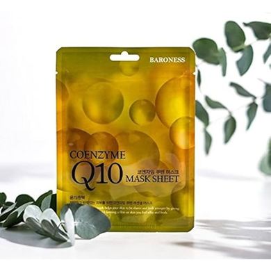 Тканинна маска з коензимом Q10 Beauadd Baroness Coenzyme Q10 Mask Sheet 21g