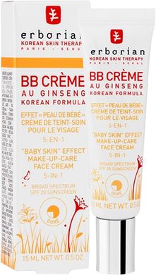 BB-крем многофункциональный с женьшенем для лица Erborian Dore BB Cream 5in1 SPF20 15ml