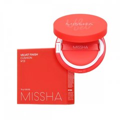 Тональний кушон для обличчя Missha Velvet Finish Cushion SPF50PA 21 Світло-Бежевий