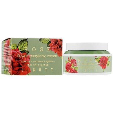 Крем для лица с пептидами дамасской розы JIGOTT ROSE FLOWER ENERGIZING CREAM 100ml