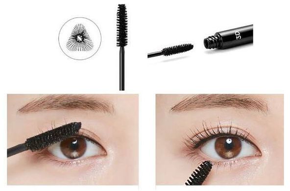 Тушь Для Объёма Ресниц С 3D Эффектом И Натуральным Воском Missha The Style 3D Mascara 7ml