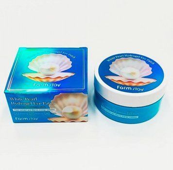 Патчі гідрогелеві з екстрактом перлів Farmstay White Pearl Hydrogel Eye Patch 60шт