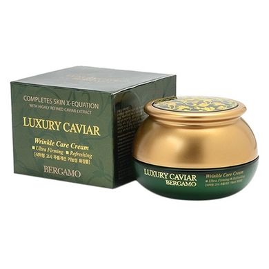 Крем омолаживающий с экстрактом черной икры Bergamo Luxury Caviar Wrinkle Care Cream 50ml