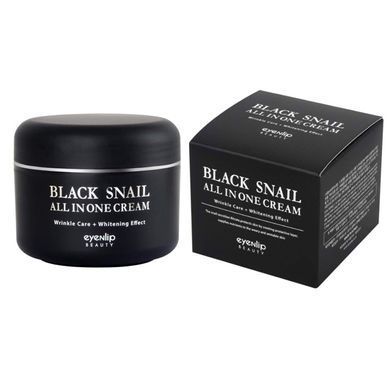 Крем багатофункціональний з екстрактом чорного равлика для обличчя Eyenlip Black Snail All In One Cream