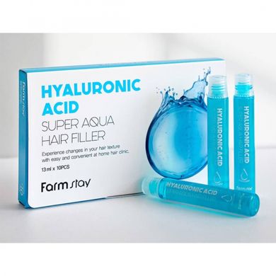 Поживний філер для волосся з гіалуроновою кислотою Farmstay Hyaluronic Acid Super Aqua Hair Filler 13ml