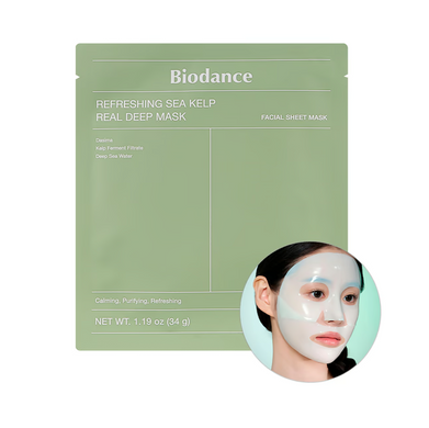 Гідрогелева маска з морськими водорослями Biodance Refreshing Sea Kelp Real Deep Mask 1sheet