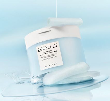 Тонизирующие педы с ампулой SKIN1004 Madagascar Centella Hyalu-Cica Jelly-Fit Ampoule Pad