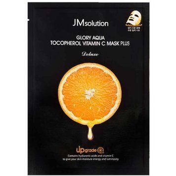 Тканевая маска с токоферолом JMSOLUTION GLORY AQUA TOCOPHEROL VITAMIN C MASK PLUS