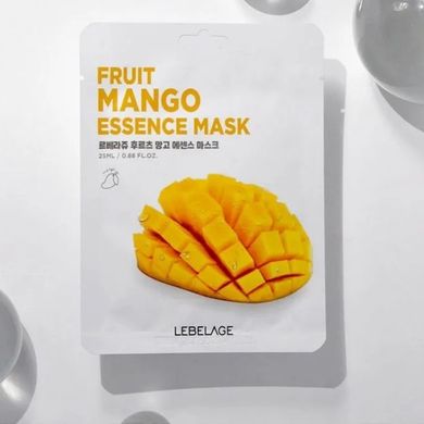 Тканевая маска для лица с экстрактом манго Lebelage Fruit Mango Essence Mask