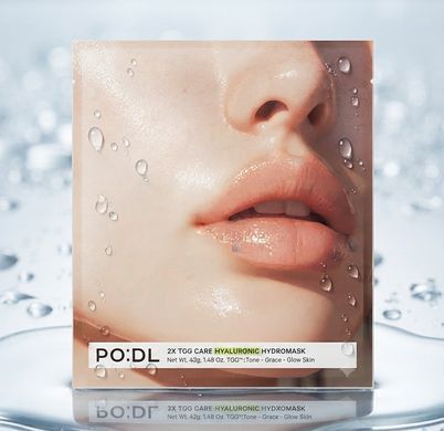 Маска гідрогелева з гіалуроном Podl 2X Tgg Care Hyaluronic Hydromask 42г