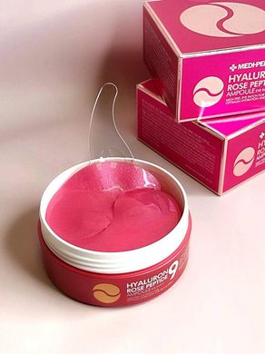 Патчи С Пептидами И Розой MediPeel Hyaluron Rose Peptide Eye Patch Увлажняющие Восстанавливающие