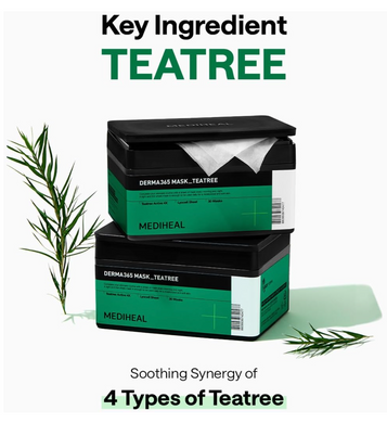 Тканевая маска с чайным деревом Mediheal Derma365 Mask Teatree, 30 шт.