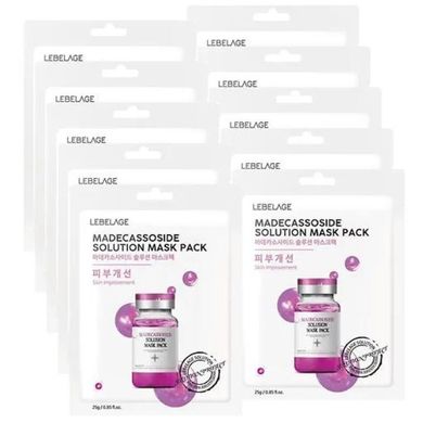 Тканевая маска для лица Lebelage madecassoside solution mask 23g