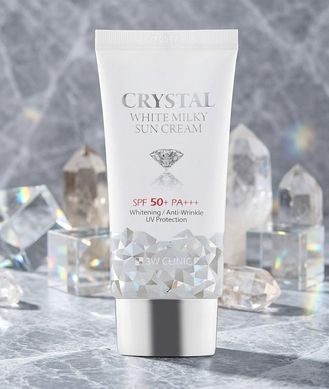 Молочный солнцезащитный крем для лица 3W Clinic Crystal White Milky Sun Cream 50 мл