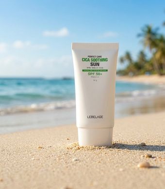 Успокаивающий солнцезащитный крем для лица Lebelage Perfect Care Cica Soothing Sun 50 г