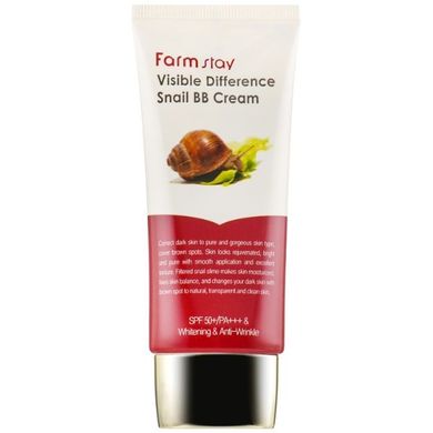 ВВ крем зволожуючий з муцином равлика FarmStay Visible Difference Snail BB Cream 50ml