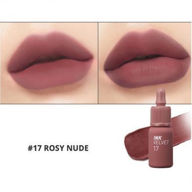 Матовий стійкий тінт для губ PERIPERA INK VELVET 017 ROSY NUDE