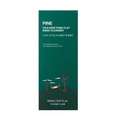 Глиняная маска-пенка для умывания Round Lab Pine Cica Deep Pore Clay Mask Cleanser 150ml