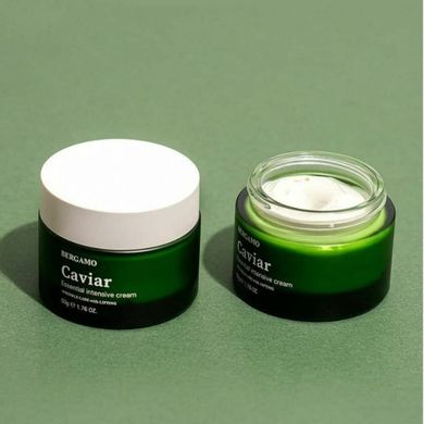 Крем для обличчя з екстрактом ікри та бета-глюканом Bergamo Caviar Essential Intensive Cream 50g