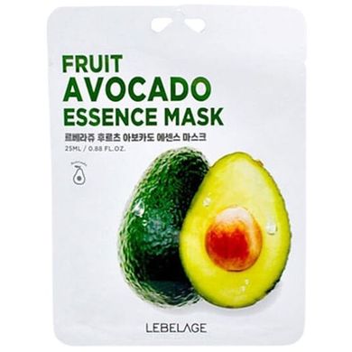 Тканевая маска для лица с экстрактом авокадо Lebelage Fruit Avocado Essence Mask