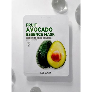 Тканевая маска для лица с экстрактом авокадо Lebelage Fruit Avocado Essence Mask