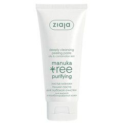 Пілінг-паста очищаюча для обличчя Листя манука Ziaja Manuka Tree Deeply Cleansing Peeling Paste, 75ml