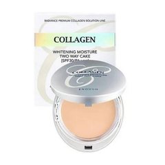Компактная пудра для лица Enough Collagen Whitening moisture twoway cake 13