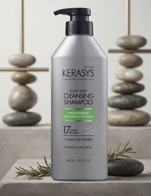 Шампунь для нормальної та сухої шкіри голови KeraSys Hair Clinic Dry Scalp Deep Cleansing 400мл