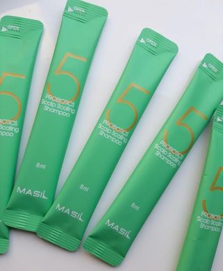 Шампунь для глибокого очищення шкіри голови Masil 5 Probiotics Scalp Scaling Shampoo 8 ml