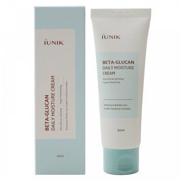 Крем для інтенсивного зволоження та оздоровлення шкіри IUNIK Beta-Glucan Daily Moisture Cream (60ml)