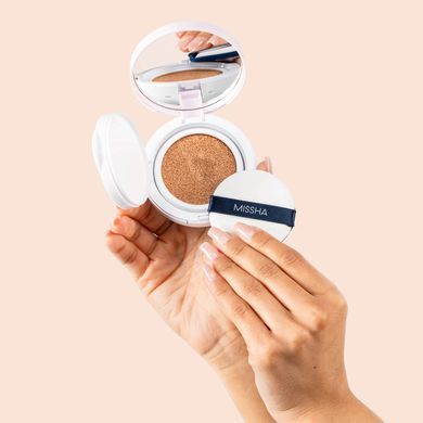 Кушон Тональний Ідеальне Покриття MISSHA MAGIC CUSHION COVER LASTING SPF50+ PA+++ №25
