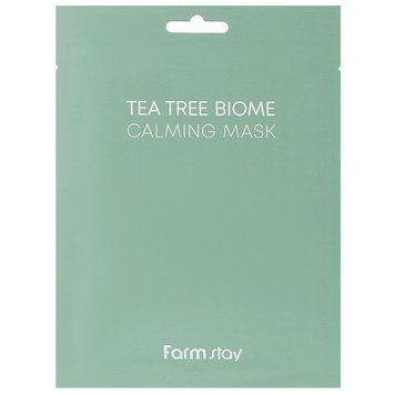 Заспокійлива маска з екстрактом чайного дерева FarmStay Tea Tree Biome Calming Mask 25ml
