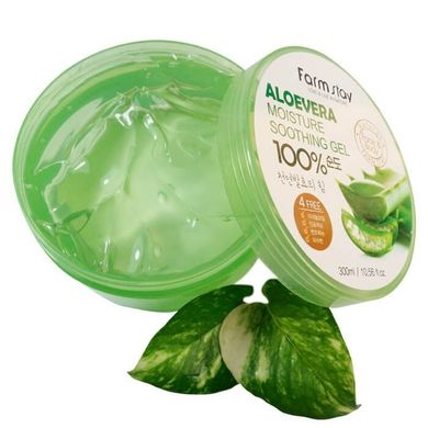 Гель багатофункціональний зволожуючий з екстрактом алое Farmstay Moisture Soothing Gel Aloe Vera 300ml