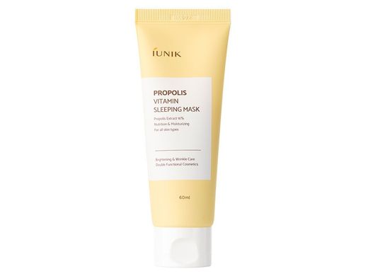 Маска ночная для комплексного оздоровления кожи с прополисом IUNIK Propolis Vitamin Sleeping Mask 60ml